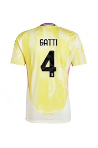 Juventus Federico Gatti #4 Fotballdrakt Borte Klær 2024-25 Korte ermer
